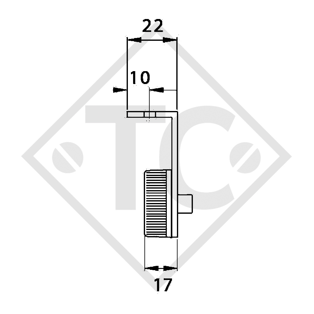 Luce di retromarcia Flatpoint 2 LED giallo con catarifrangente 31-2369-037