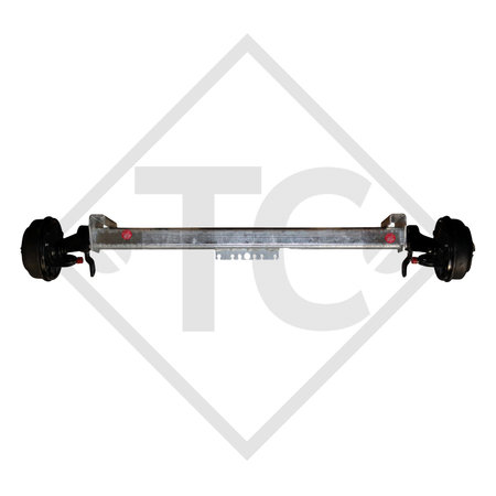 Essieu SWING 1500kg freiné type d'essieu CB 1505, 46.27.379.418, HUMBAUR