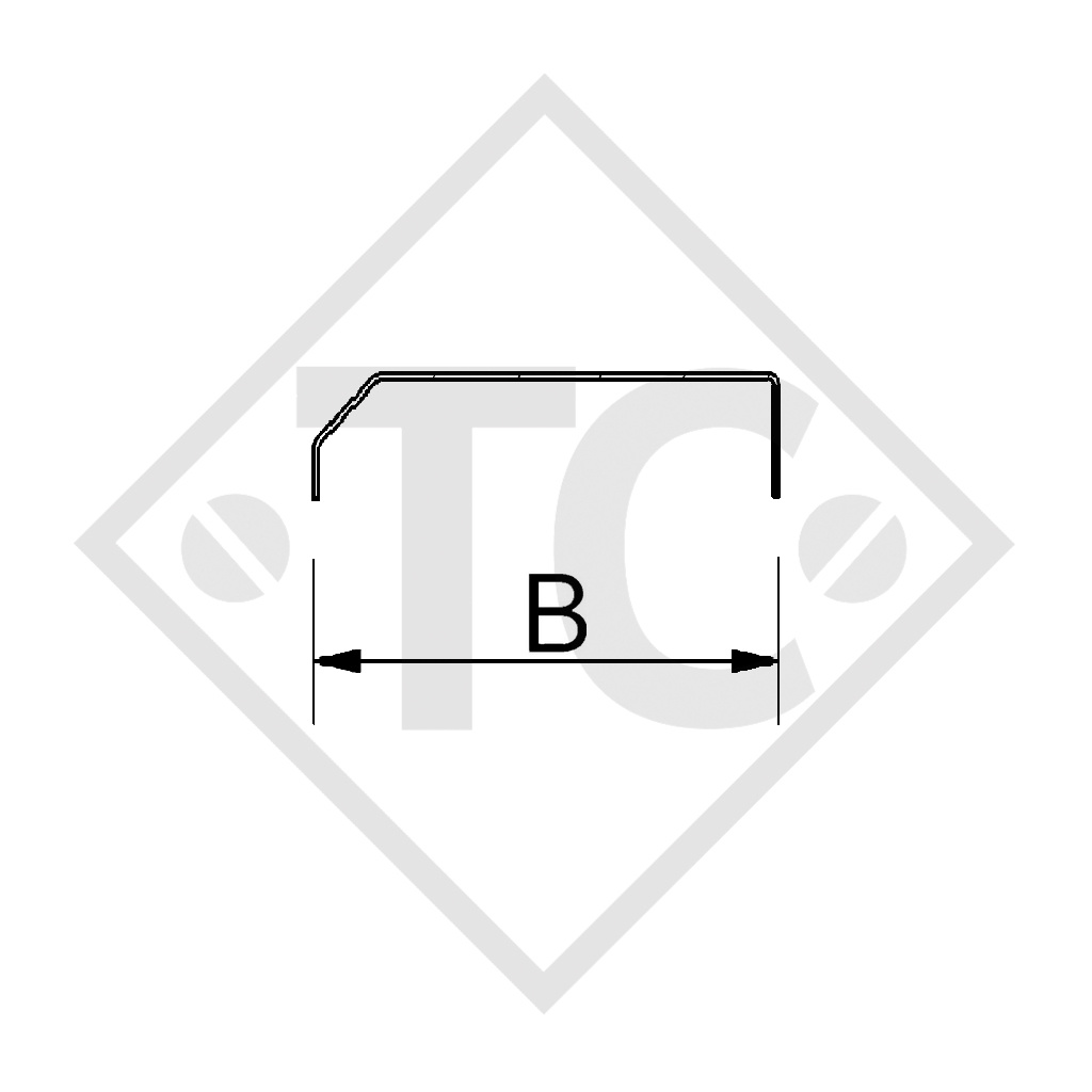 Guardabarros, un eje, chapa de aluminio adecuados para todos los tipos de remolque