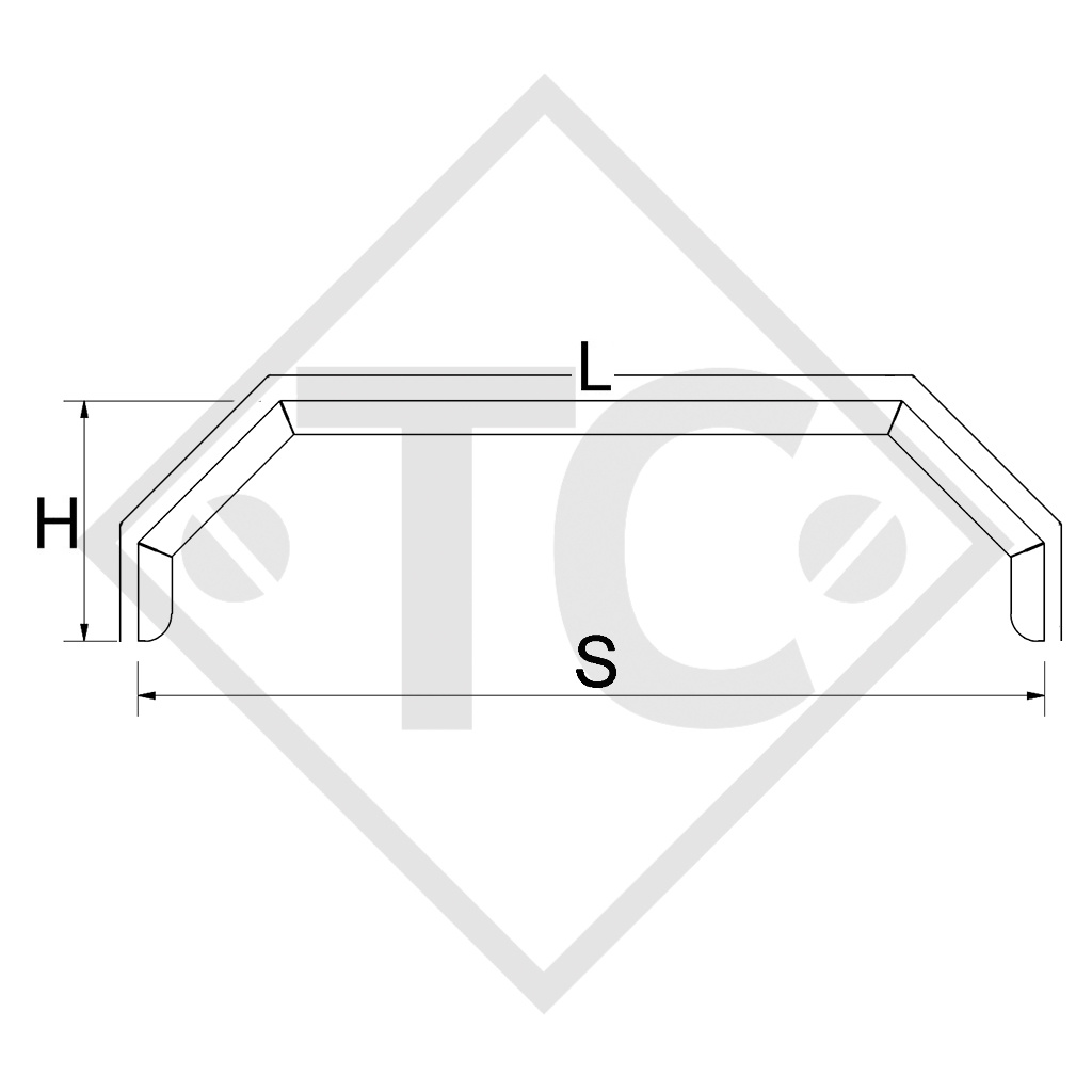 Guardabarros de remolque cerrados de aluminio en tándem | 72 Lx18 Hx9 W |  Juego de 2 guardabarros de remolque de carga de aluminio tándem NH1425