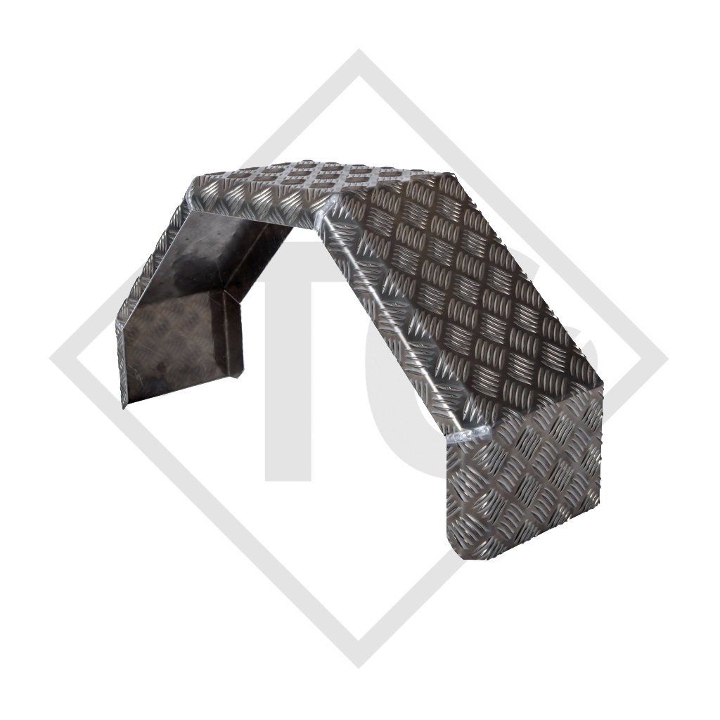 Guardabarros, un eje, chapa de aluminio adecuados para todos los tipos de  remolque - Trailer Center Discount GmbH