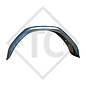 Mudguard, single axle trailer, sheet metal suitable for all common trailer types