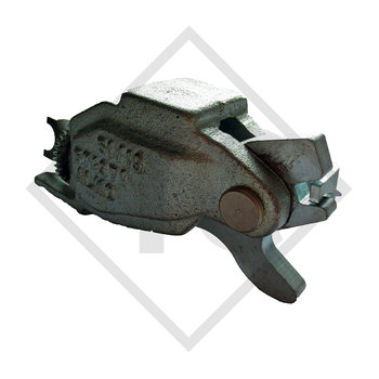 Spread hinge lock, left side