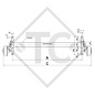 Eje con freno 1800kg EURO1  tipo de eje B 1800-9, BÖCKMANN