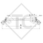 Braked axle 750kg BASIC axle type B 700-5