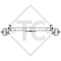 Braked axle 750kg BASIC axle type B 700-5