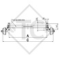 Eje con freno 750kg BASIC tipo de eje B 700-5