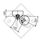 Eje con freno 750kg BASIC tipo de eje B 700-5