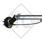 Braked axle 1300kg EURO COMPACT axle type B 1200-5 without auto-reverse