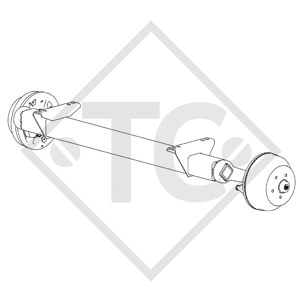 Achse gebremst 1800kg SWING Achstyp CB 1805, 46.32.368.500