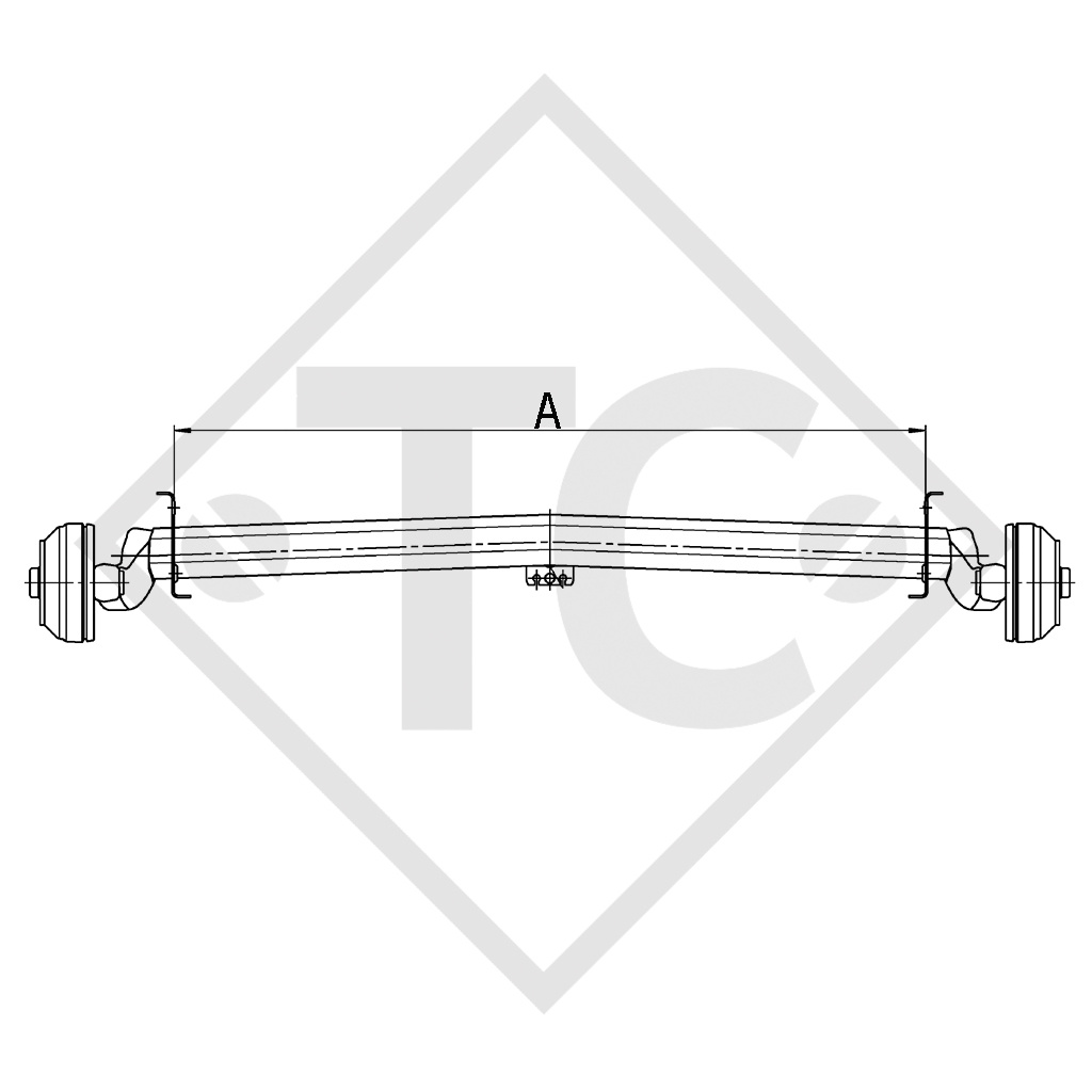 Assale frenato 1300kg EURO Plus tipo di assale DELTA SIN 12, KNAUS AZUR 500