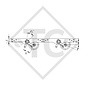Conjuntos ejes tándem con freno 3500kg BASIC tipo de eje 2xB 1800