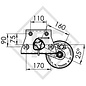 Braked axle 900kg EURO1 axle type B 850-5