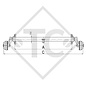 Achse gebremst 1500kg EURO1 Achstyp B 1600-3