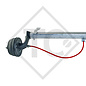 Braked axle 750kg COMPACT axle type B 700-3