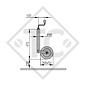 Jockey wheel ø48mm round Compact, 1222433, for caravans, car trailers, machines for building industry