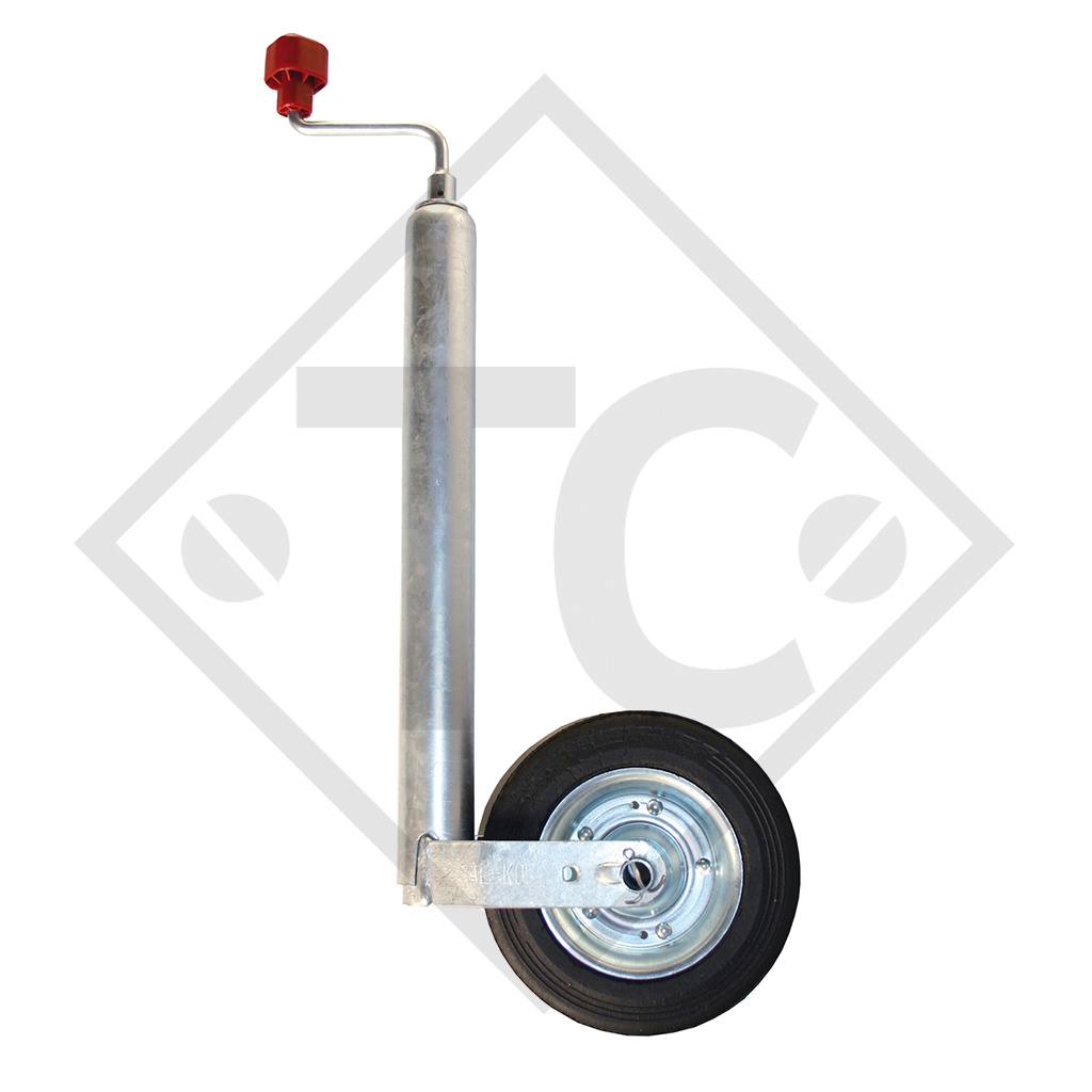 Jockey wheel ø48mm round PLUS, 1222436, for caravans, car trailers, machines for building industry