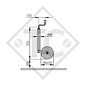 Roue jockey ø48mm rond PLUS, 1222436, pour caravanes, remorques-auto, machines pour l'industrie du bâtiment