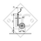 Ruotino d'appoggio ø48mm tondo PLUS, 1222435, per caravan, rimorchi auto, macchine per l'edilizia