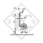 Ruotino d'appoggio ø48mm tondo PLUS, 1222438, per caravan, rimorchi auto, macchine per l'edilizia