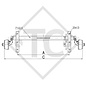 Braked axle 750kg BASIC axle type B 700-5