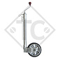 Jockey wheel ø48mm round with anti-slip device, 1223614, for caravans, car trailers, machines for building industry