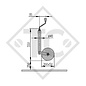 Jockey wheel ø48mm round PLUS, 1222437, for caravans, car trailers, machines for building industry