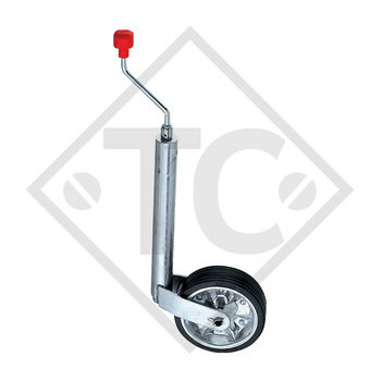 Rueda jockey ø48mm redondo con PINSTOP, 1224351, para caravanas, remolques  y semirremolques - Trailer Center Discount GmbH