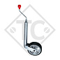 Jockey wheel ø48mm round PLUS, 1222437, for caravans, car trailers, machines for building industry