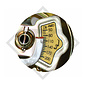 Ruotino d'appoggio ø48mm tondo Premium, con bilancia del carico d'appoggio, 1221695, per caravan, rimorchi auto, macchine per l'edilizia