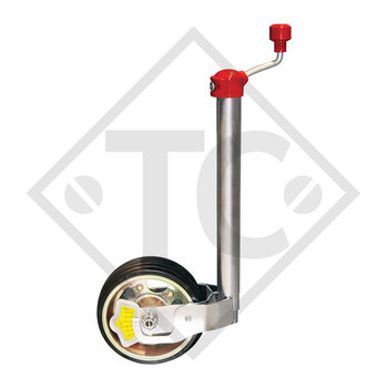 Jockey wheel ø48mm round Premium, with nose load scale, 1221695