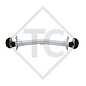 Braked axle 1300kg EURO Plus axle type DELTA SI-N 12, WILK 500 TD and WILK de Luxe 500 MT/TD