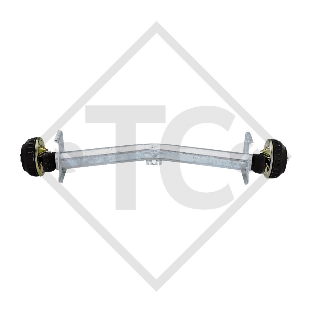 Braked axle 1300kg EURO Plus axle type DELTA SI-N 12, WILK 500 TD and WILK de Luxe 500 MT/TD