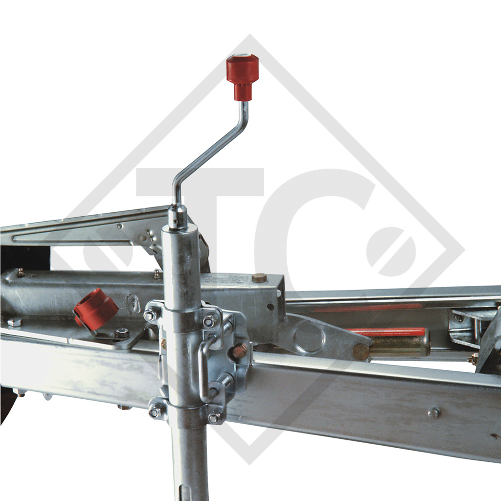 Supporto ruotino ø48mm, girevole, idonei a tutti i tipi di rimorchio