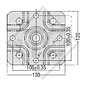 Abrazadera de sujeción ø48mm, abatible, para los remolques convencionales