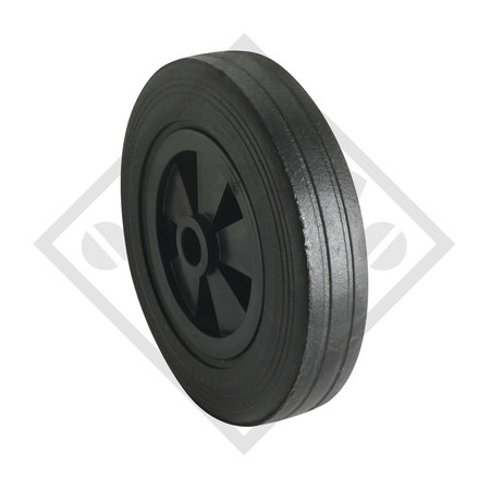 Rueda jockey ø60mm redondo con horquilla rígida, manivela 105mm, 1730023,  para caravanas, remolques y semirremolques - Trailer Center Discount GmbH