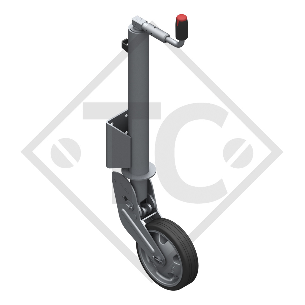 Roue jockey ø73mm rond sabot entièrement automatique, manivelle  escamotable, 1657239, pour caravanes, remorques-auto, machines pour  l'industrie du bâtiment - Trailer Center Discount GmbH