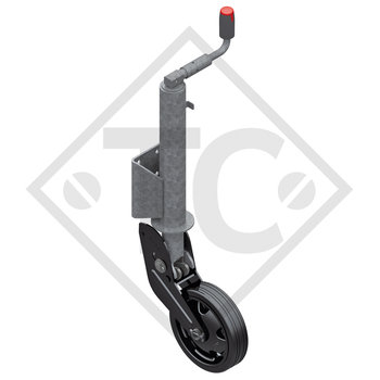 Roue jockey ø73mm rond sabot entièrement automatique, manivelle  escamotable, 1657239, pour caravanes, remorques-auto, machines pour  l'industrie du bâtiment - Trailer Center Discount GmbH