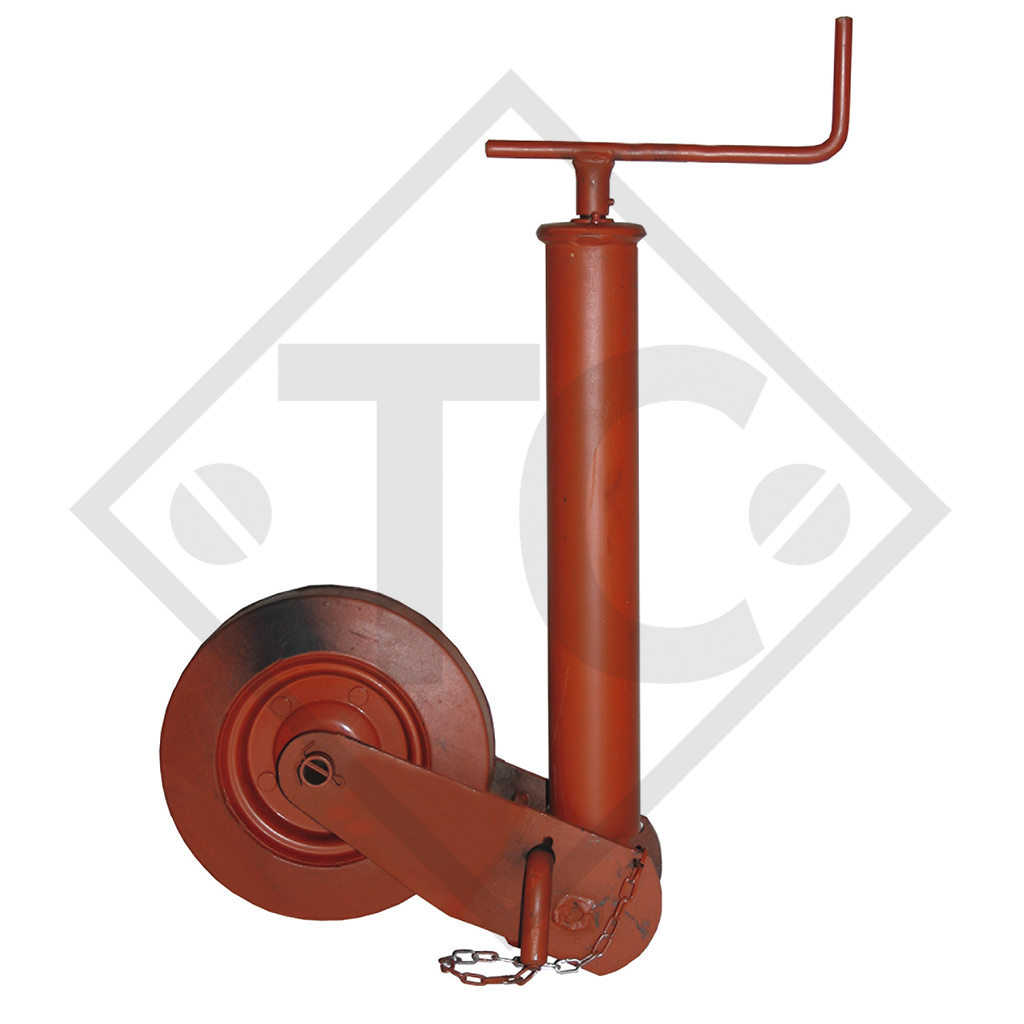 Roue jockey ø70mm rond sabot semi-automatique, 1224013, pour caravanes, remorques-auto, machines pour l'industrie du bâtiment