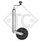 Rueda jockey ø48mm redondo, tipo ST 48-200 V, para caravanas, remolques y semirremolques