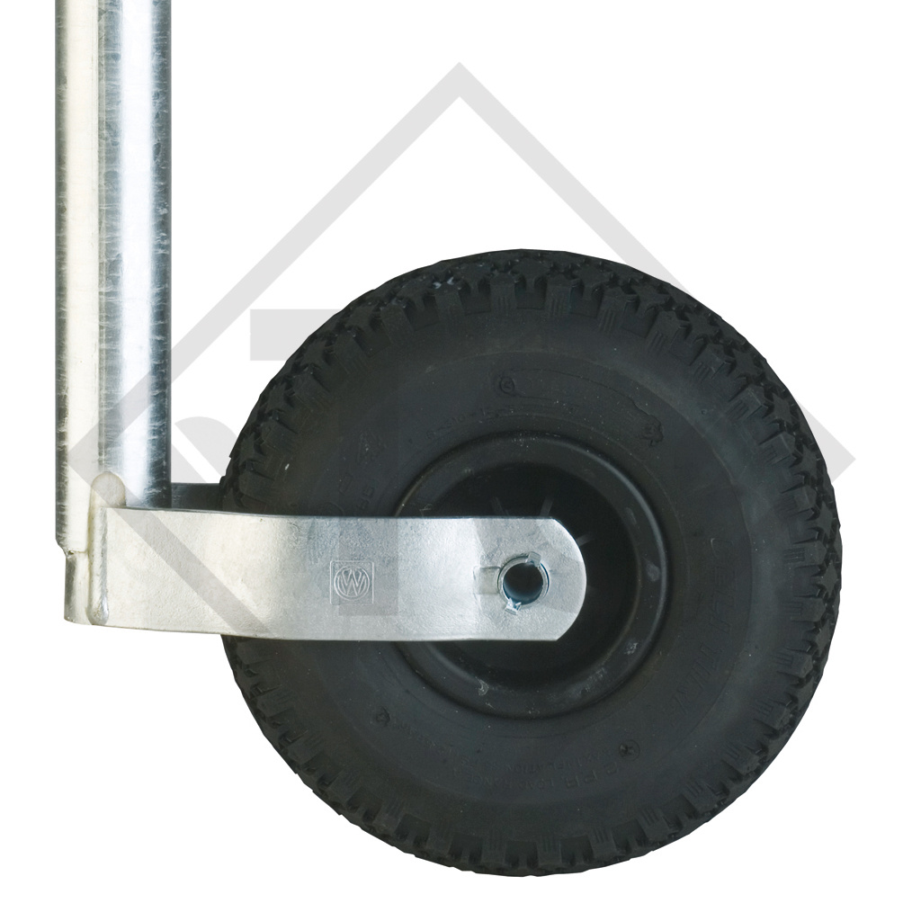 Roue jockey ø48mm rond, type ST 48-260 L, pour caravanes, remorques-auto, machines pour l'industrie du bâtiment