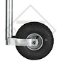 Jockey wheel ø48mm round, type ST 48-260 LB, for caravans, car trailers, machines for building industry