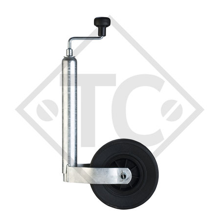 Roue jockey ø48mm rond, type ST 48-255 S