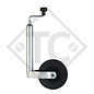 Rueda jockey ø48mm redondo, tipo ST 48-255 S, para caravanas, remolques y semirremolques