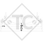 Essieu SWING 1350kg freiné type d'essieu CB 1355, 46.24.379.501