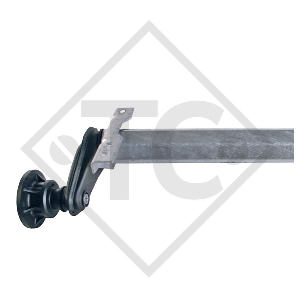 Unbraked axle 1000kg BASIC axle type UBR 850-10