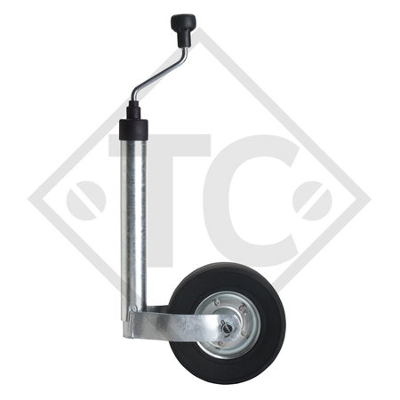 Jockey wheel ø48mm round, type ST 48-CE-255 SB