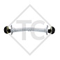 Braked axle 1360kg EURO Compact axle type DELTA SIN 12-3