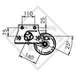 Achse gebremst 900kg EURO1 Achstyp B 850-5 STERCKEMAN Newstar 390T - SIR Caravelair 375