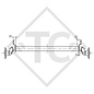 Unbraked axle 750kg PLUS OTPIMA axle type 700-5